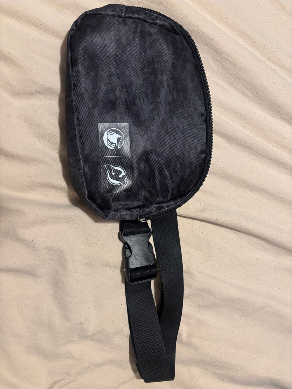 NJ Devils x Prudential Black Camouflage Crossbody Waist Bag - Unbranded
